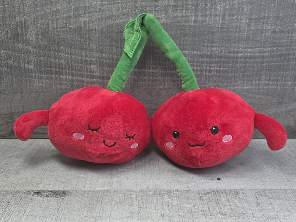 Hug Me 15" Red Cherries Valentines Plush Food Stuffed Animal Lovers b268